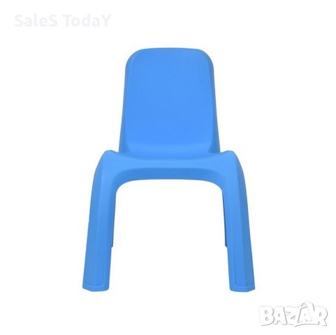 Детски пластмасов стол, без подлакътници, син, 38x44x52см, снимка 2 - Мебели за детската стая - 42493447