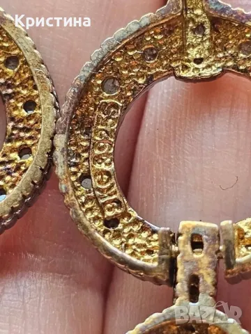 Обеци с Диаманти от злато и сребро, снимка 5 - Обеци - 49968525