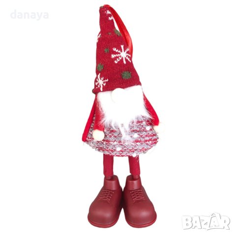 4213 Коледна фигура Гномче с обувки, снимка 3 - Декорация за дома - 42663496