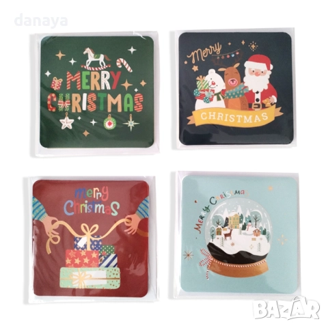 6234 3D коледна картичка с бял плик, снимка 6 - Декорация за дома - 52630182