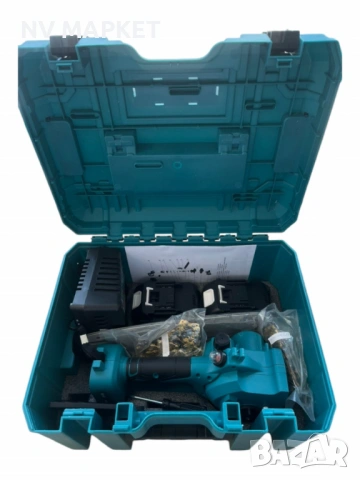 Комплект резачка с маслен филтър 25 см.,2 вериги,1 шина,2 батерии 36V,10Ah, снимка 2 - Градинска техника - 53839535