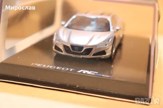 1:43 NOREV PEUGEOT RC HYBRID 4 КОЛИЧКА ИГРАЧКА МОДЕЛ, снимка 4 - Колекции - 49742697