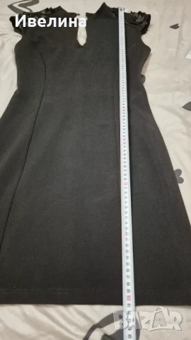 Дамска черна рокля , снимка 5 - Рокли - 50609169