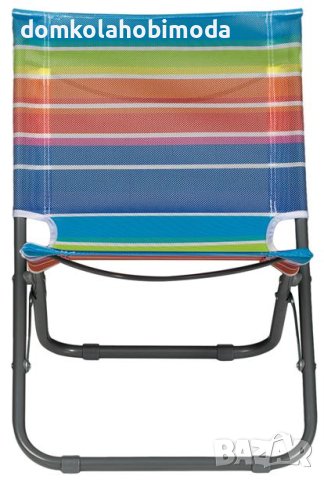 Плажен градински сгъваем стол, 49x43x61 см, до 110 кг