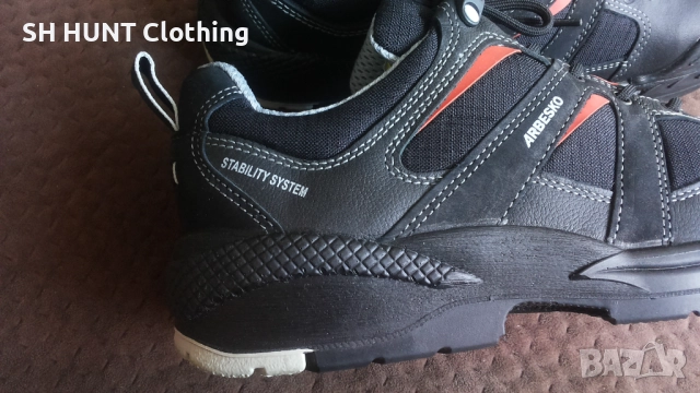 ARBESKO Leather Work Safetu Shoes размер EUR 45 работни обувки с бомбе естествена кожа WS1-37, снимка 4 - Други - 51991888