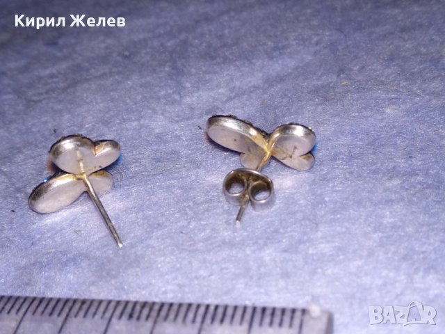 ЕФЕКТНИ СРЕБЪРНИ ОБЕЦИ ПЕПЕРУДИ СРЕБРО 925 с РАЗНОЦВЕТНИ ФАСЕТИРАНИ ИСКРЯЩИ КРИСТАЛИ 27981, снимка 7 - Обеци - 40502083