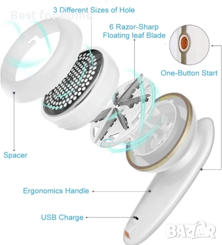Акумулаторна машина за премахване на мъхчета, снимка 2 - Друга електроника - 52528478