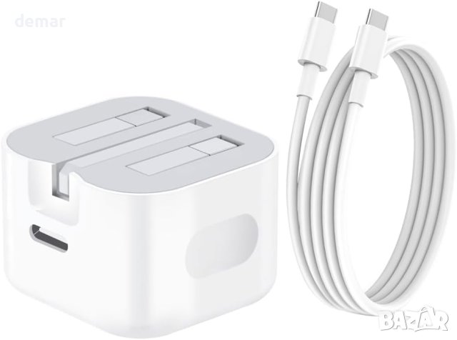 Зарядно устройство за iPhone - MFi сертифицирано, 30W PD, 1,8 м USB C към Type C кабел, снимка 7 - Аксесоари за Apple - 44278954