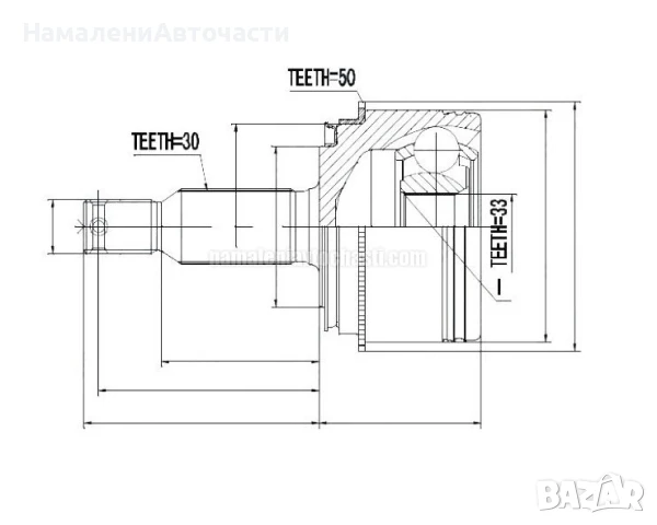 Предно външно каре MR528643 NPZMS054 Mitsubishi Pajero