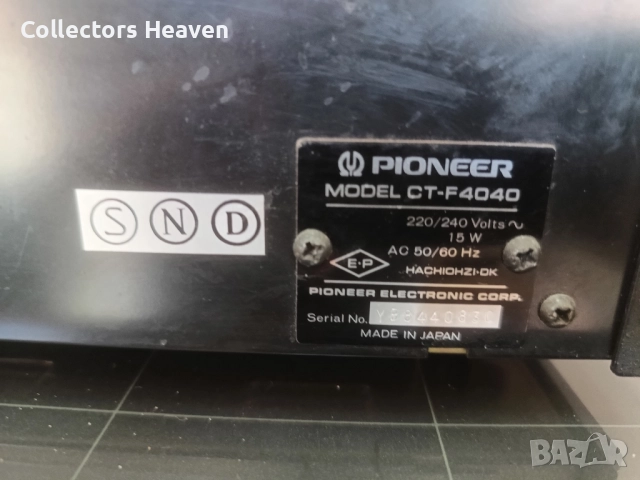 Касетен дек Pioneer CT F4040, снимка 6 - Декове - 51768680