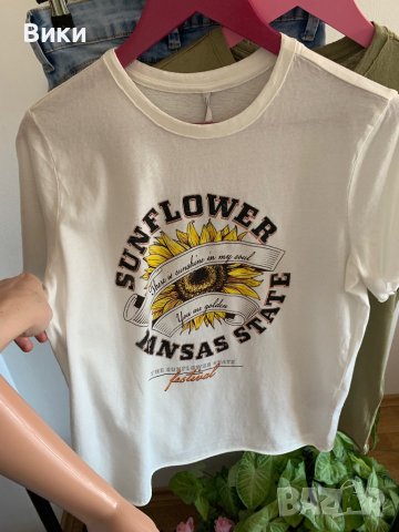 Бяла тениска Only 