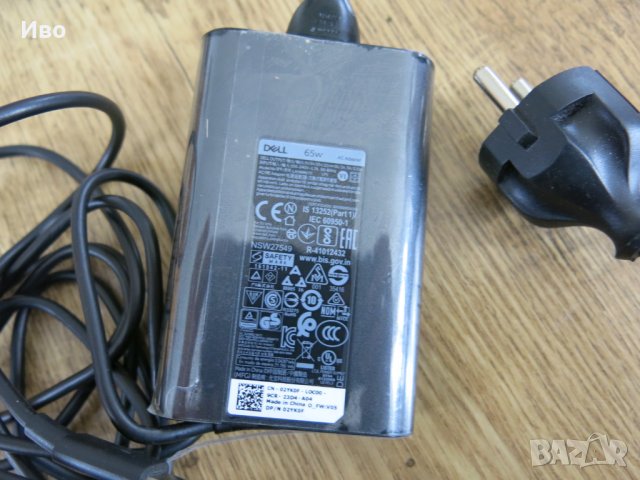 Зарядно DELL 5V/9V/15V/20V-3A 65W USB-C LA65NM170, снимка 2 - Захранвания и кутии - 39970919