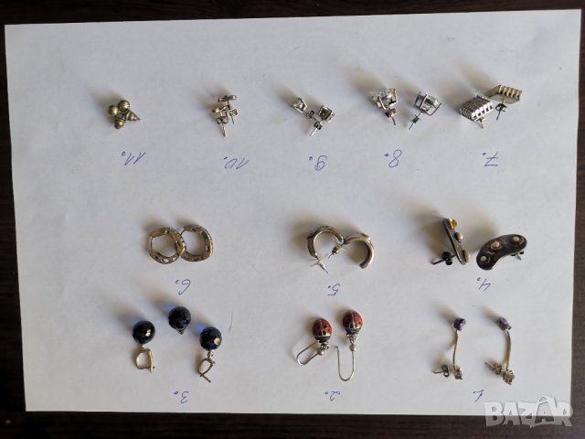 Сребърни обеци, снимка 3 - Обеци - 35412644