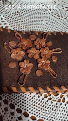 Подвързия за тефтерче от естествена кожа, снимка 5 - Други ценни предмети - 53515071