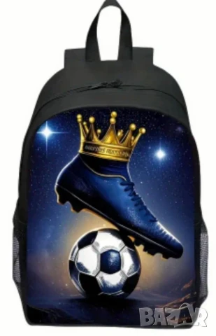 Раница/голяма/ с футболен мотив