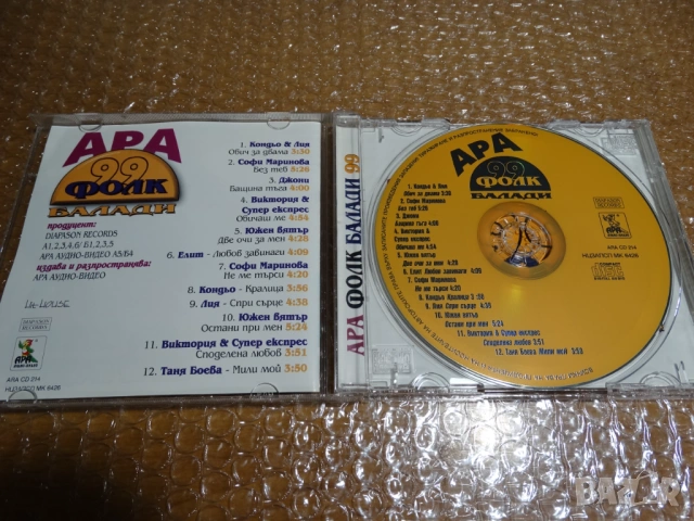 избрани балади на PAYNER и АРА Аудио - Видео ..., снимка 10 - CD дискове - 53865226