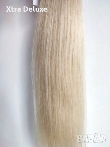 Екстеншън, 100% естествена коса за удължаване - слънчево русо - различни дължини, снимка 3 - Аксесоари за коса - 39103611