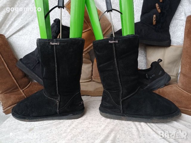 UGG® аналог,BEARPAW® original USA boots,38 - 39 Непромокаеми,100% велурени ботуши, UGG® аналог+ВЪЛНА, снимка 12 - Дамски ботуши - 39304407