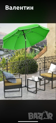 Градински чадър, снимка 2 - Градински мебели, декорация  - 53428616