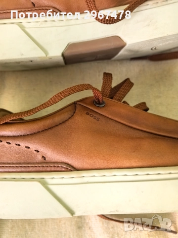 Спортни обувки "BOSS" оригинални, кожени, снимка 5 - Ежедневни обувки - 52866619