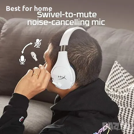 Геймърски безжични слушалки hyperx, cloud, снимка 6 - Bluetooth слушалки - 49527629