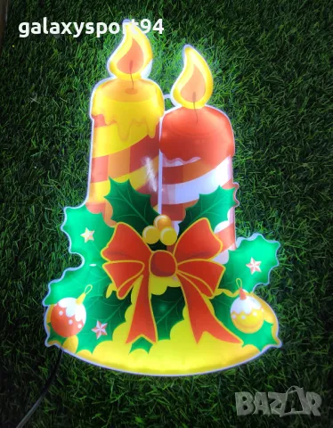 Лед коледна фигурка дядо коледа  двулицеви фигурки  за лед коледна украса, снимка 4 - Декорация за дома - 47828669