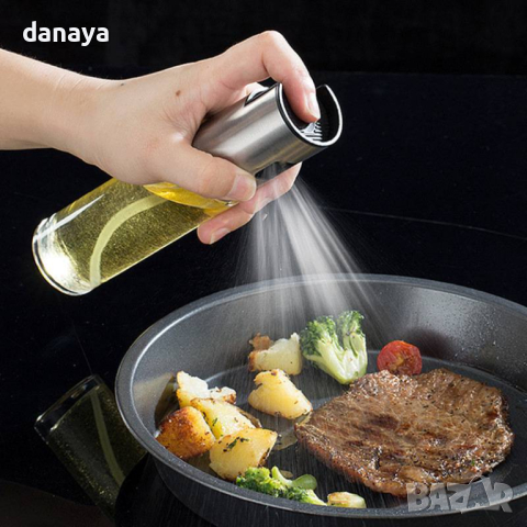 4592 Стъклена спрей бутилка за олио или оцет дозатор