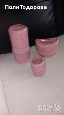 3бр.керамични вази