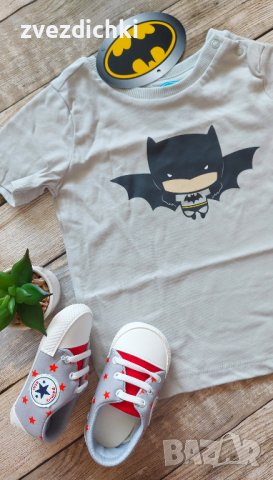 Тениска LC WAIKIKI Batman р.74/80, снимка 3 - Бебешки блузки - 42474872