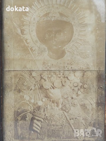 Стара селска икона, снимка 2 - Икони - 44325313