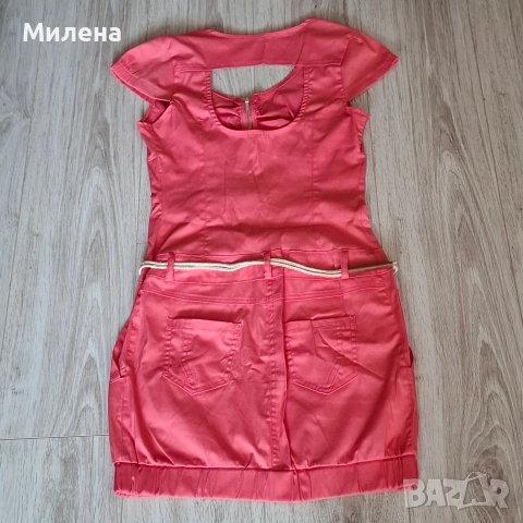 Дамска сатенена рокля - 38, снимка 4 - Рокли - 48306788