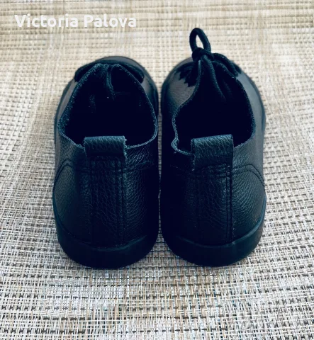 Дамски / Детски черни кожени кецове Cucu Fashion (Barefoot) - Размер 35, снимка 7 - Кецове - 56058144