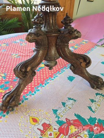 Холна масичка със орнаменти., снимка 8 - Антикварни и старинни предмети - 51513385