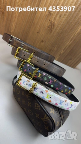 LOUIS VUITTON дамски колан  ЕСТЕСТВЕНА КОЖА, снимка 4 - Колани - 53520372