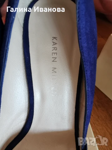 Обувки висок ток, Karen Millen, 38 номер, НОВИ, Navy Blue цвят, снимка 6 - Дамски обувки на ток - 50737810