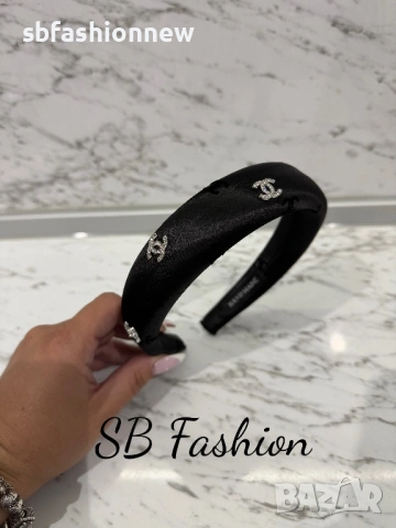 Ластик и диадема Chanel, снимка 3 - Аксесоари за коса - 53823424
