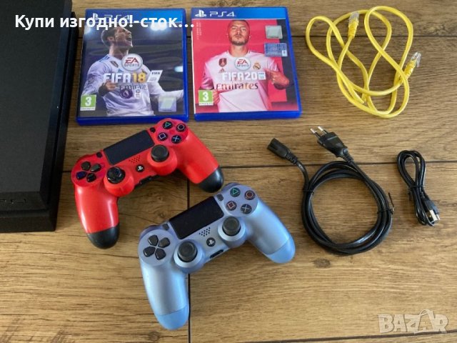 PS4 500gb с два джойстика и три игри, снимка 3 - PlayStation конзоли - 44366176