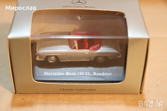 1:72 MERCEDES BENZ 190 SL ИГРАЧКА КОЛИЧКА ДИЛЪРСКИ МОДЕЛ, снимка 2 - Колекции - 49868072