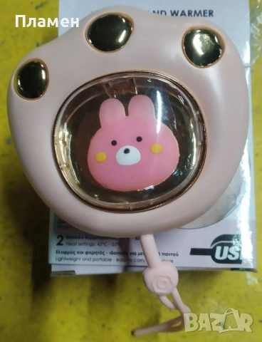 Подгряваща възглавничка грейка  за топли ръце „котка” 5 V 45-55 градуса, снимка 2 - Други - 53359328