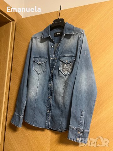 Дънкова Риза , снимка 4 - Ризи - 37185531