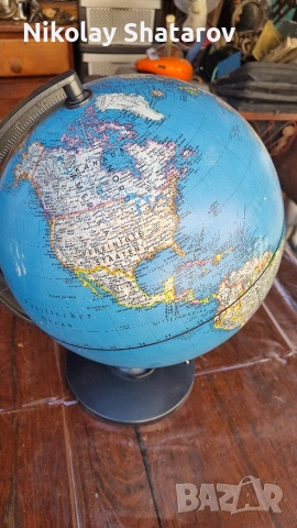 Глобус лампа, снимка 6 - Настолни лампи - 53830095