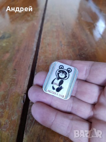 Стара значка мечето Миша #2, снимка 2 - Колекции - 41817740