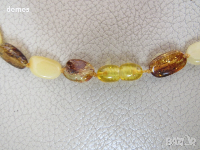 Дамско колие-кръг от първокласен балтийски кехлибар, снимка 5 - Колиета, медальони, синджири - 51882794