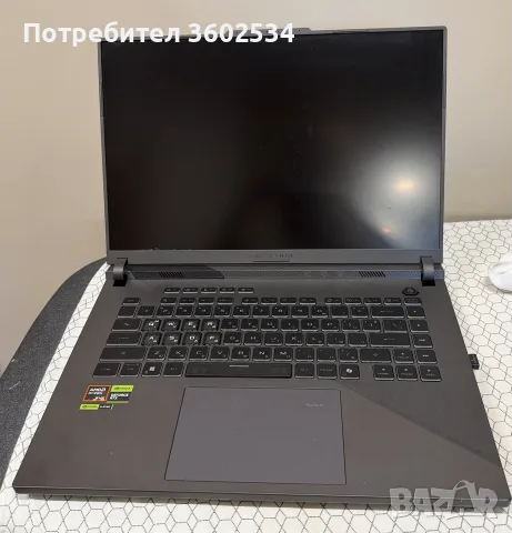Гейминг лаптоп ASUS - ROG Strix G16 G614PR-RV022W, 16'', WUXGA, Ryzen 9, 165Hz, RTX 5070