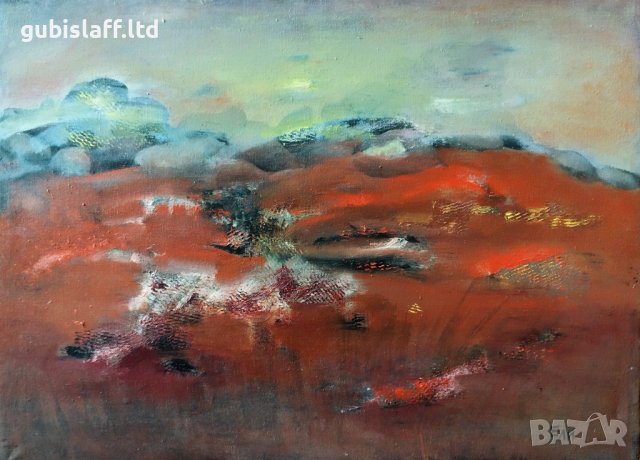 Картина, пейзаж, худ. Елисавета Иконописова (Ели),1980-те