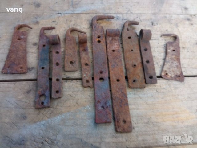 Лот стари ковани панти, снимка 2 - Антикварни и старинни предмети - 41501657