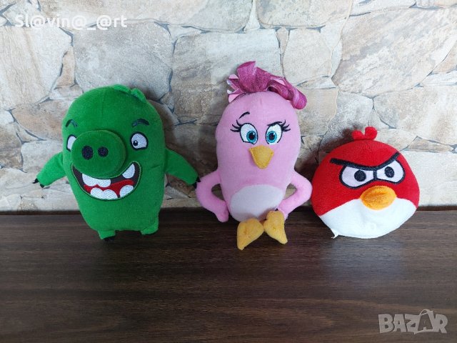 Лот плюшени играчки Angry birds