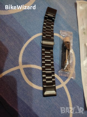 Garmin Fenix 5 метална черна  каишка 22MM.+ инструмент за скъсяване НОВА, снимка 4 - Каишки за часовници - 41799559