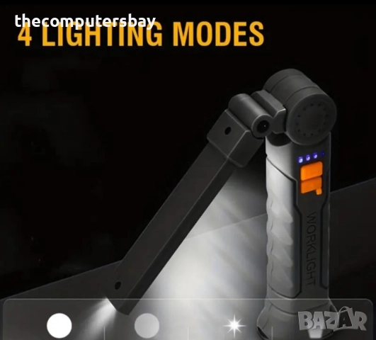 Работна LED работна лампа с магнитна дръжка MACROCOSM, снимка 3 - Лед осветление - 52412336