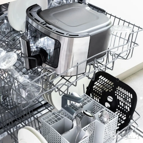 Еър фрайър 6,5л. от неръждаема стомана, снимка 8 - Фритюрници - 53215507